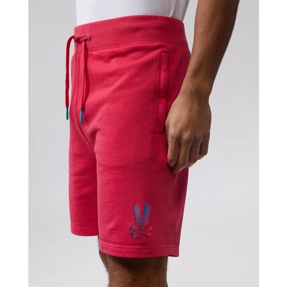 Psycho Bunny Hindes Sweat Shorts Pink Size XXS Drawstring Waist Athleisure - Picture 1 of 13